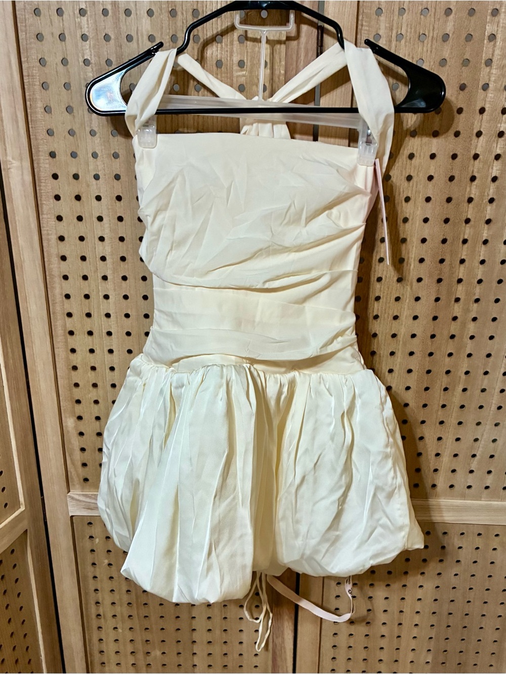 Oh Polly! Ivory Bubble Halter Dress Size 10